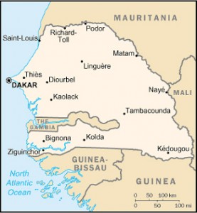 Senegal-kaart
